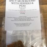 Spicy Mushrooms with Peppers & Peas